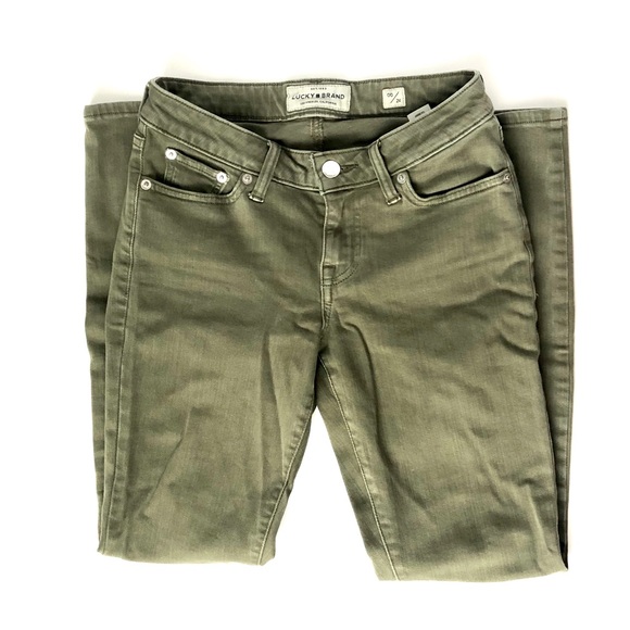 3/$25! Lucky Brand Olive Skinny Jeans - Picture 1 of 5